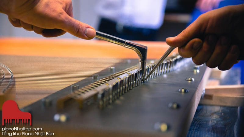 nồm ẩm cao khiến piano xuống cấp, dễ hỏng, không chuẩn âm
