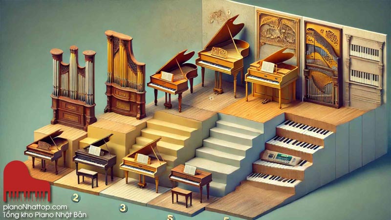 sự cải tiến và sự phát triển vượt bậc về đàn dương cầm