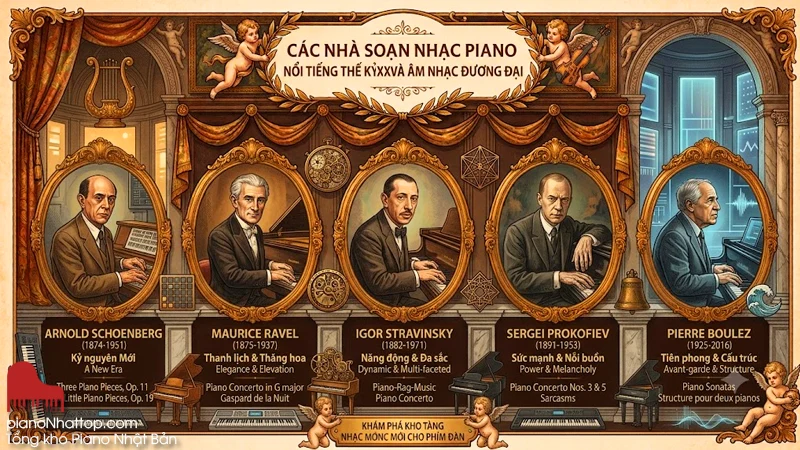 Piano trong thế kỷ XX và âm nhạc đương đại