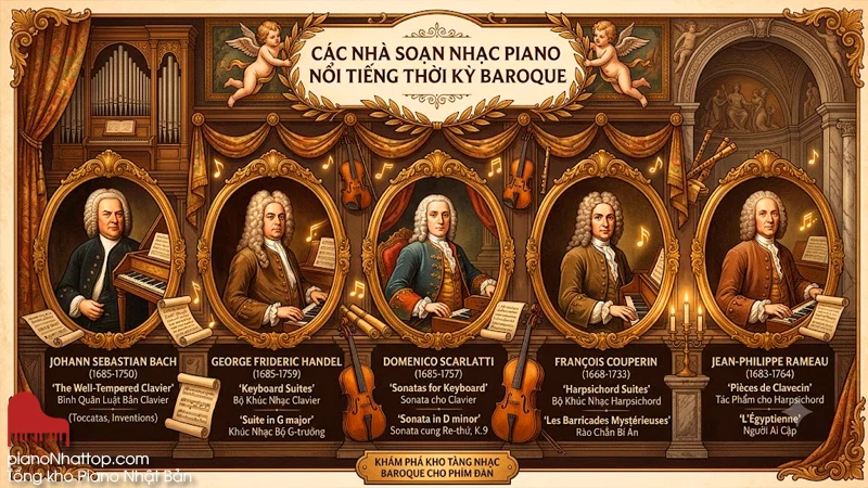 Những nhà soạn nhạc cổ điển piano nổi tiếng